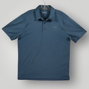 Under Armour Heat Gear Loose Performance Polo Golf Short Sleeve Shirt Men's L